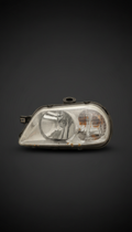 Used headlight assembly with clear lens
