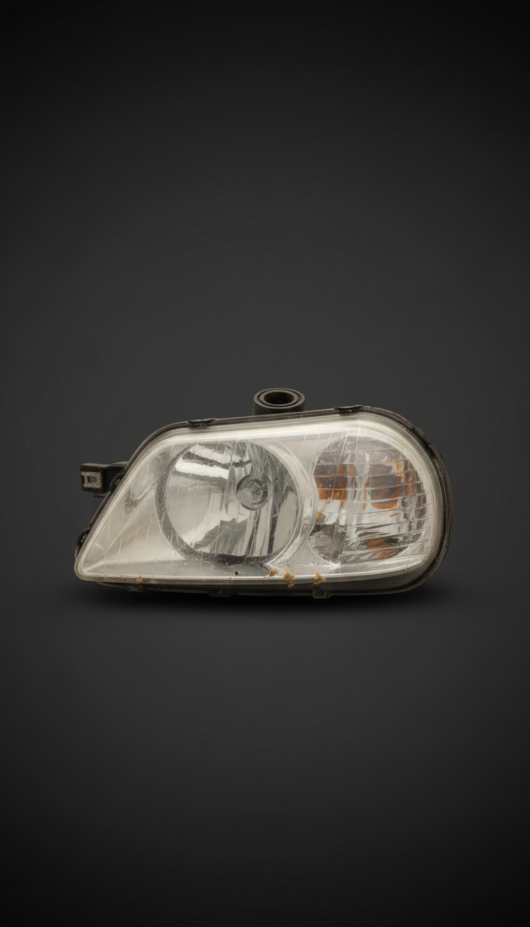 Used headlight assembly with clear lens