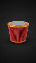 Performance air filter with high-flow media